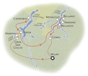 Italian Lakes Map